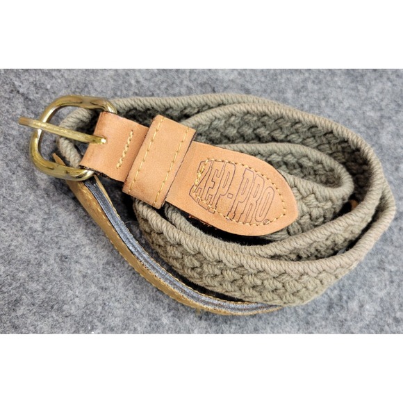Zep Pro Belt Mens 38 Brown USA Made Leather Western Heritage Americana - Picture 1 of 9
